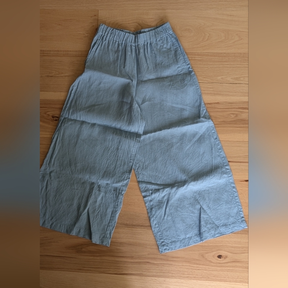 Not perfect linen- 100% linen blue Wells Culottes